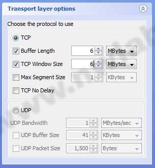 TCP und UDP Optionen
