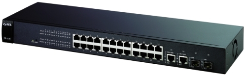 ZyXEL ES-1528 SMART-Ethernet-Switch, managebar, 24 Ports RJ45, 2x Dualpers.-Port