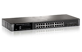 Level One GSW-2456 Unmanaged 24 Port 10/100/1000Mbps mit 4 SFP Ports