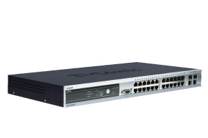 D-Link DES-3828P 28-Port Layer3 PoE Virtual Stack Switch inkl. 2x Gbit TP, 2x Gbi