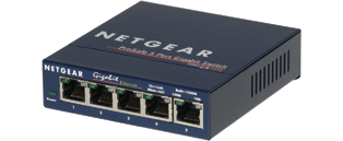 Netgear GS105 ProSafe 5-Port Gigabit Desktop Switch