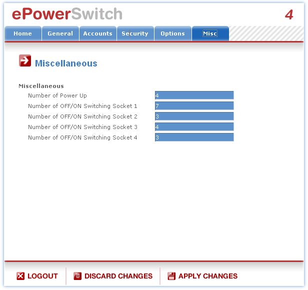 ePowerSwitch Verschiedenes