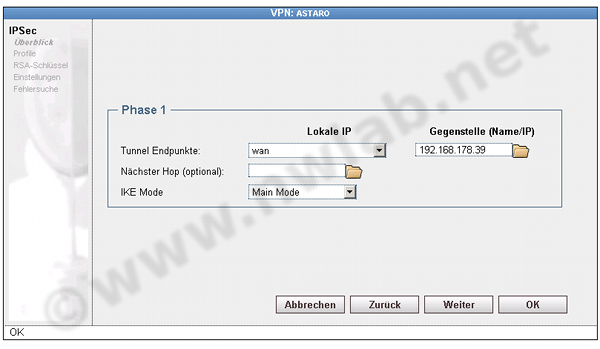 VPN Parameter