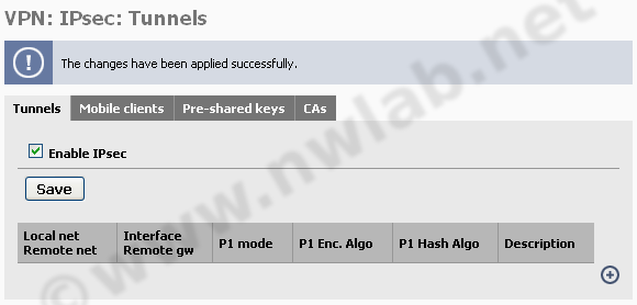 IPSec einschalten