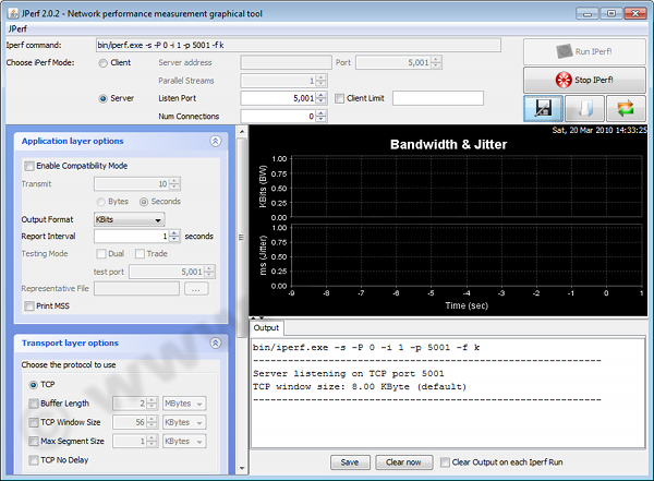 JPerf-Server unter Windows 7