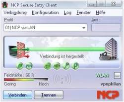 NCP Secure Entry Client für XP 64 Bit