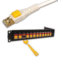 LockIT sichert RJ45-Netzwerkanschlüsse