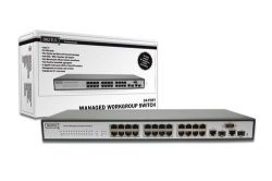 Managebarer Fast Ethernet Switch mit Gigabitanbindung von DIGITUS Professional