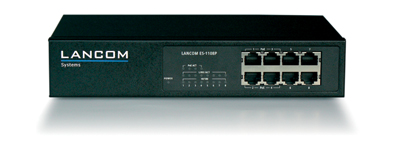 LANCOM Systems ES-1108P 8-Port unmanaged PoE Fast Ethernet Switch