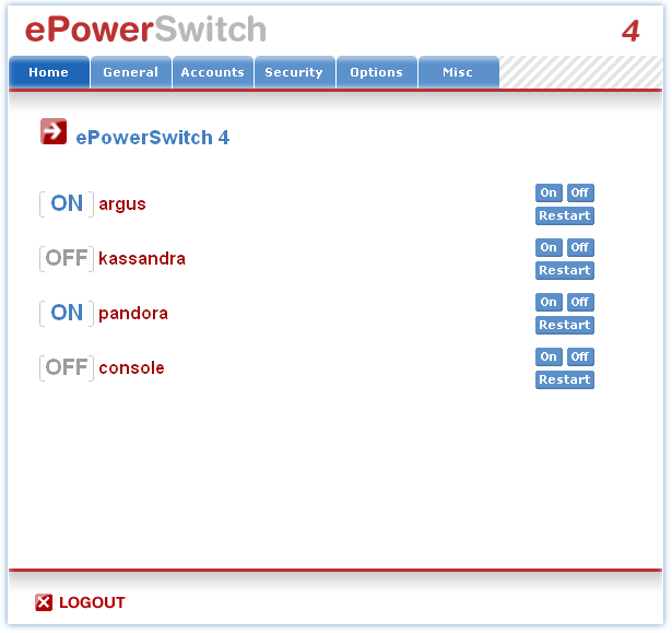 ePowerSwitch Homepage