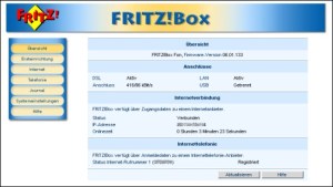 GUI der FRITZ!Box Fon