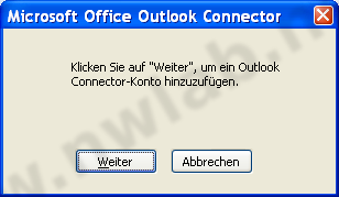 Outlook-Connector-Konto erstellen