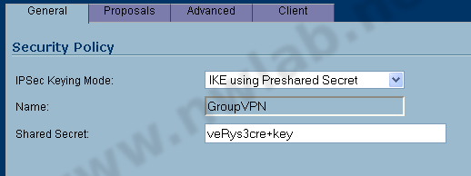 PSK einstellen