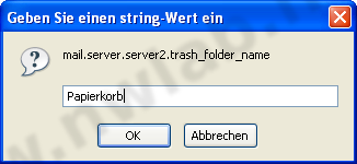Ordner fr den Papierkorb festlegen