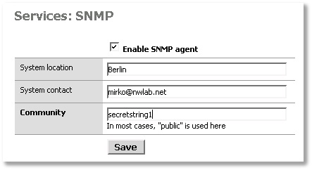 SNMP-Einstellungen