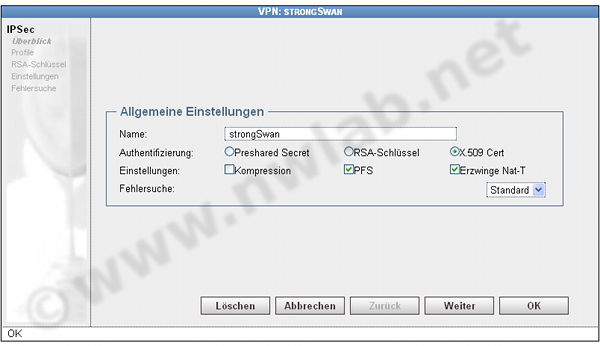 VPNmit X.509 Zertifikaten