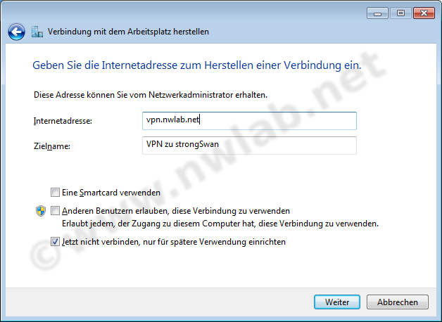 IPSec VPN mit IKEv2 unter Windows 7