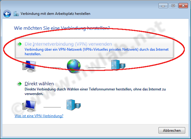 VPN unter Windows 7 konfigurieren